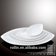 Porcelana corpo branco 25cm pratos